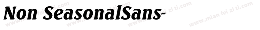 Non SeasonalSans字体转换